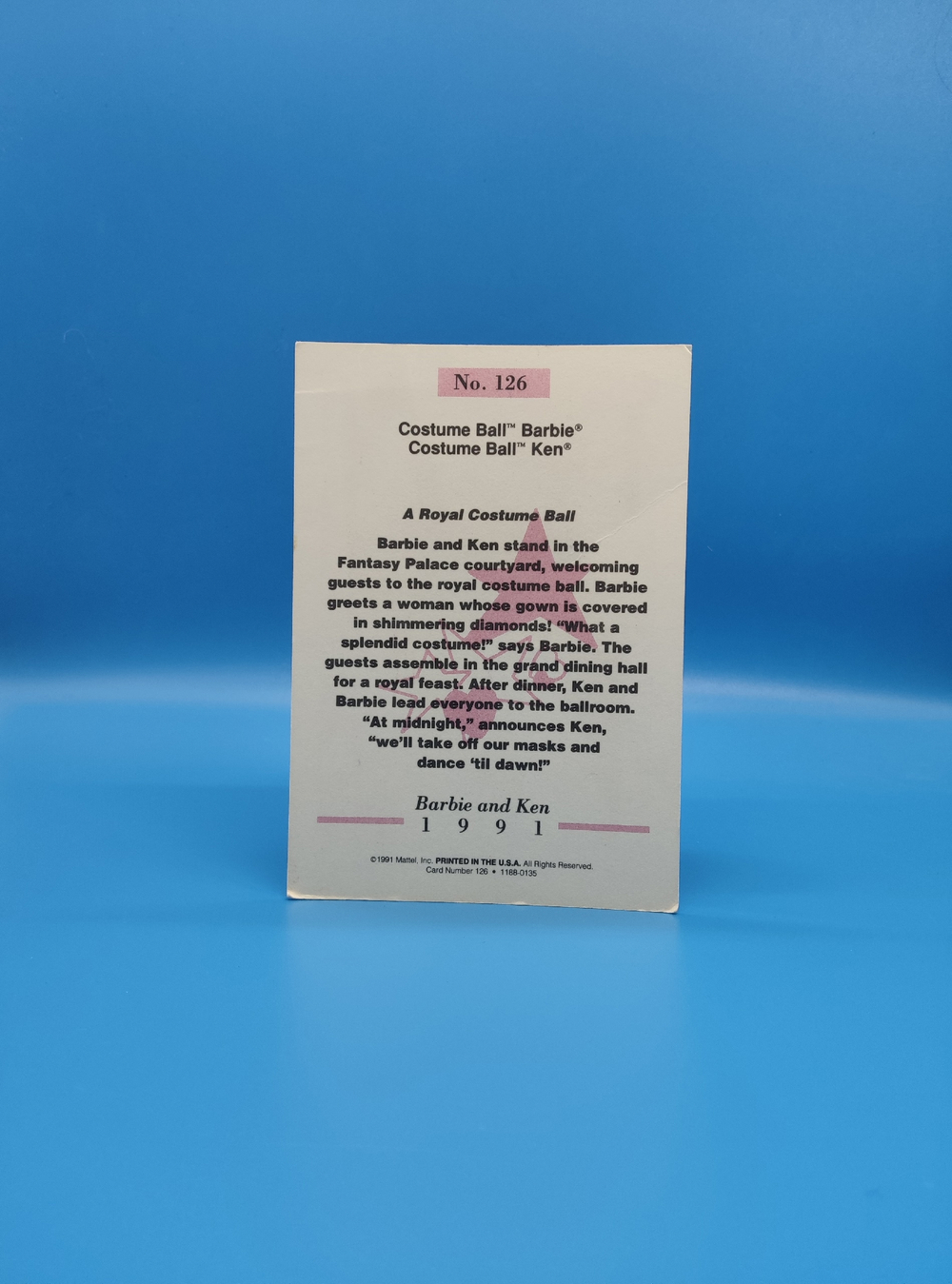 Аксессуар винтажная карточка Барби 90х 03959