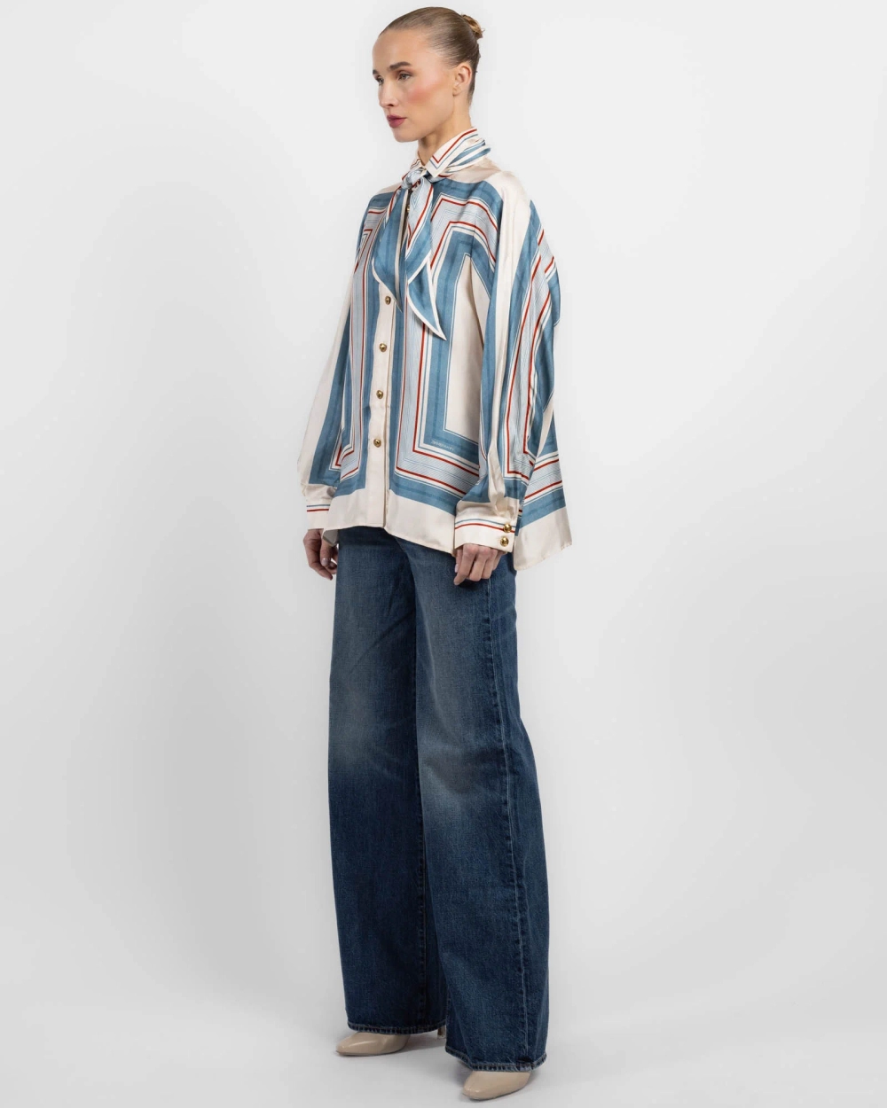 Рубашка шелковая ZIMMERMANN