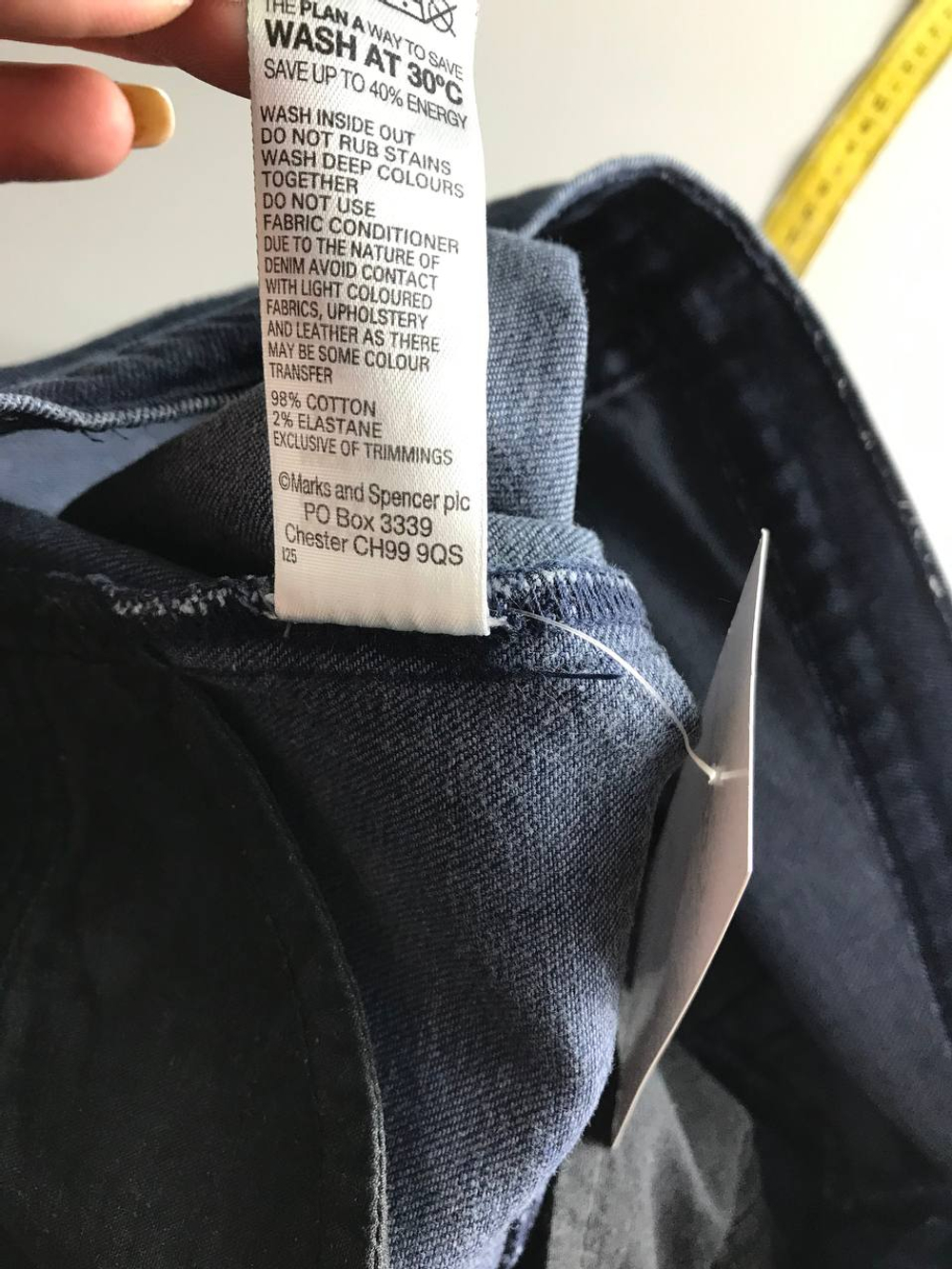 Джинсы Marks&Spencer обтягивающего кроя, маркировка 8, визуально на 42 размер