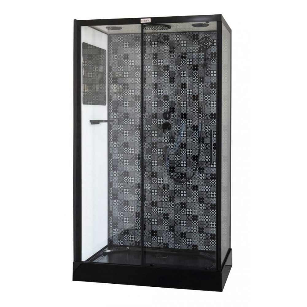 Душевая кабина Esbano ESKBB1280CKR 120x80x210 черный