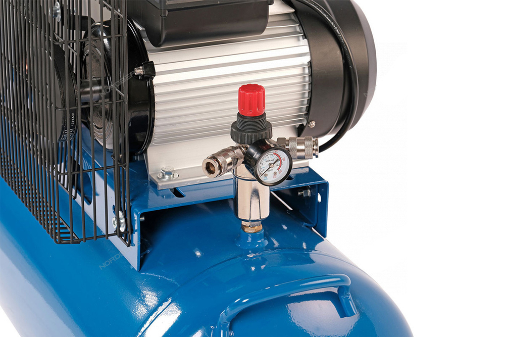 NORDBERG (NCE100/480) Компрессор поршневой с ременной передачей 220 В, ресивер 100 л, 446 л/мин