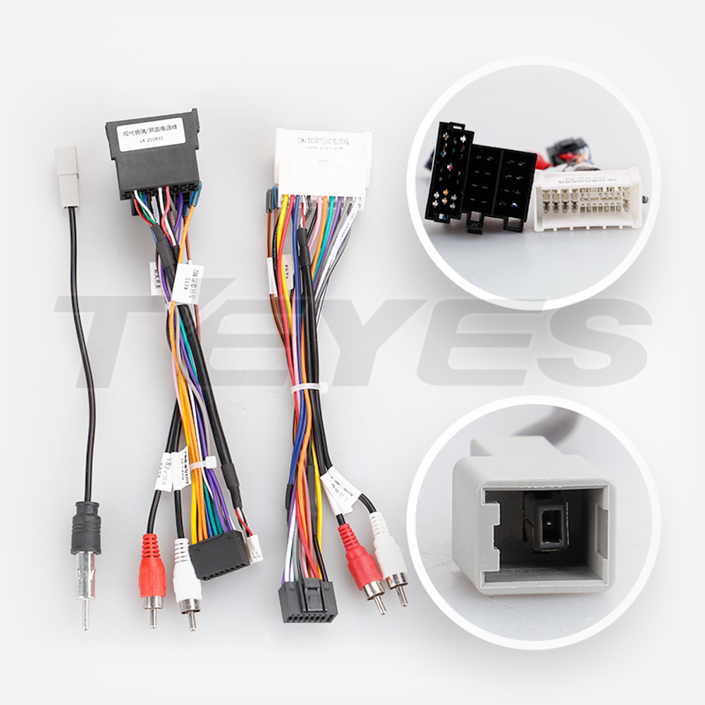 Комплект рамки с разъёмами 9" Hyundai Getz 2002-2011 накладка F1 - Car-Smart 3073F1