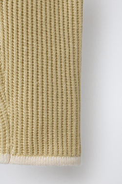 ZARA БРЮКИ С КОНТРАСТНОЙ ОТДЕЛКОЙ, СВЕТЛО-ОЛИВКОВЫЙ