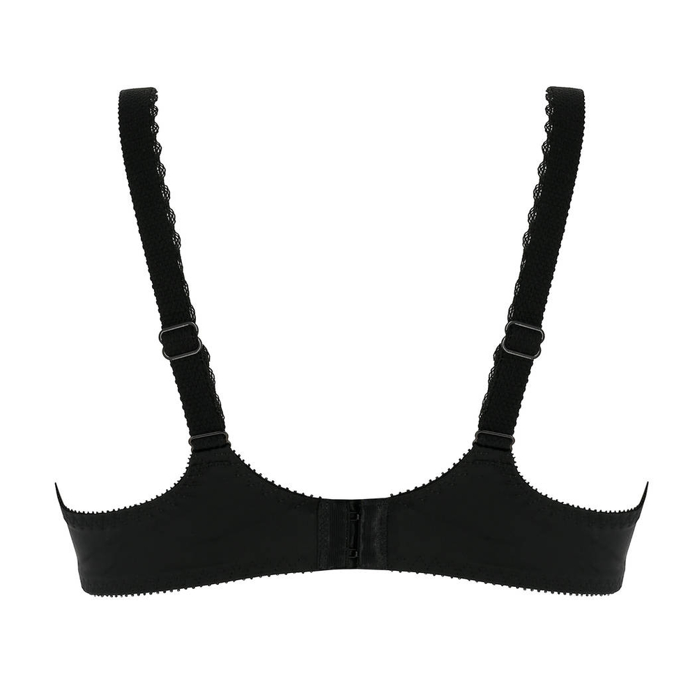 Бюстгальтер Ashley с вышитыми цветами (Размер: 80C) (Цвет: черный)