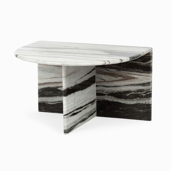 Кофейный стол сет 2 шт Lunden 60х70 мрамор