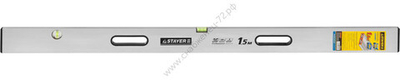 STAYER GRAND 1.5 м, точность 1 мм/м, 2 глазка, Правило с уровнем и ручками, (10752-1.5)