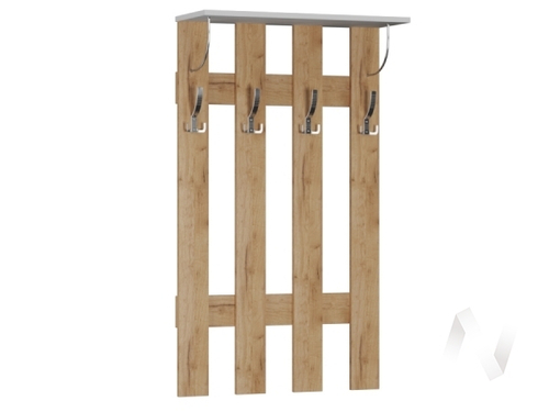 Вешалка ЯПВ-1 Прихожая Ямайка (дуб крафт золотой/белый)