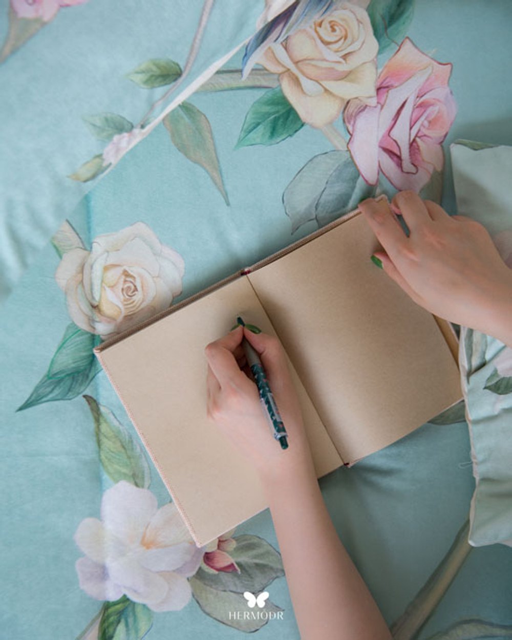 Комплект постельного белья двуспальный Hayat Hermodr 8 предметов 130220272 Иран