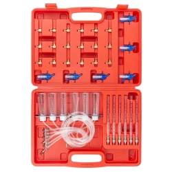 Тестер обратки дизельных форсунок системы Common Raill с комплектом адаптеров, в кейсе FORCEKRAFT FK-902G8