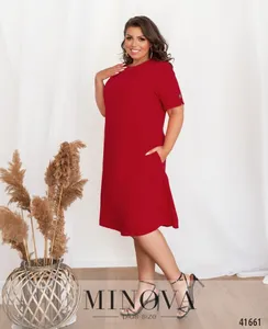 Платье 0142-красный Minova