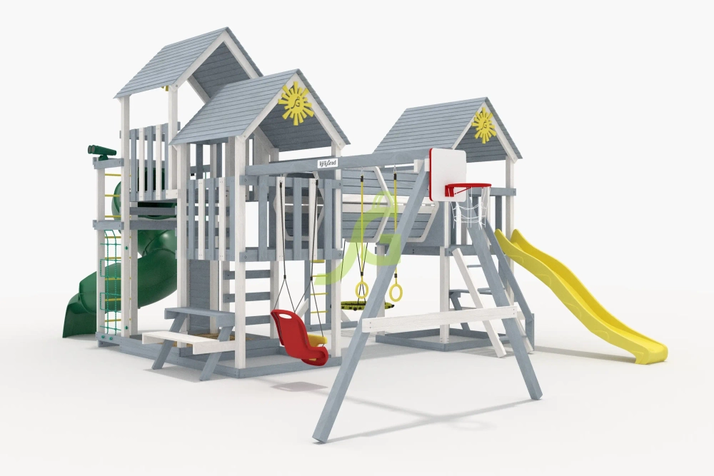 Детская площадка IgraGrad Крафт Pro 11 10 1 с трубой