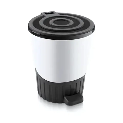 Ведро мусорное с педалью 26 л белыйшт