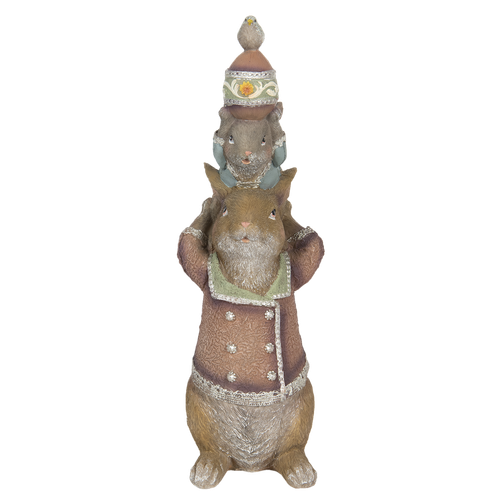 Декор "Кролики" 12х11х34см