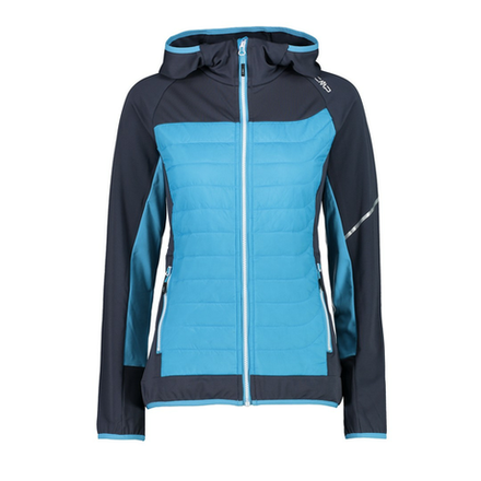 Куртка CMP Woman Jacket FIX Hood Hybrid, артикул 31E2496 , цвет TITANIO (U911)