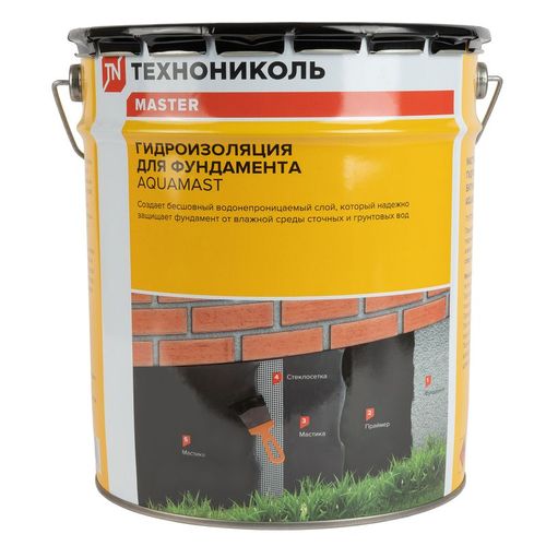 Мастика гидроизоляционная AquaMast Фундамент 18 кг