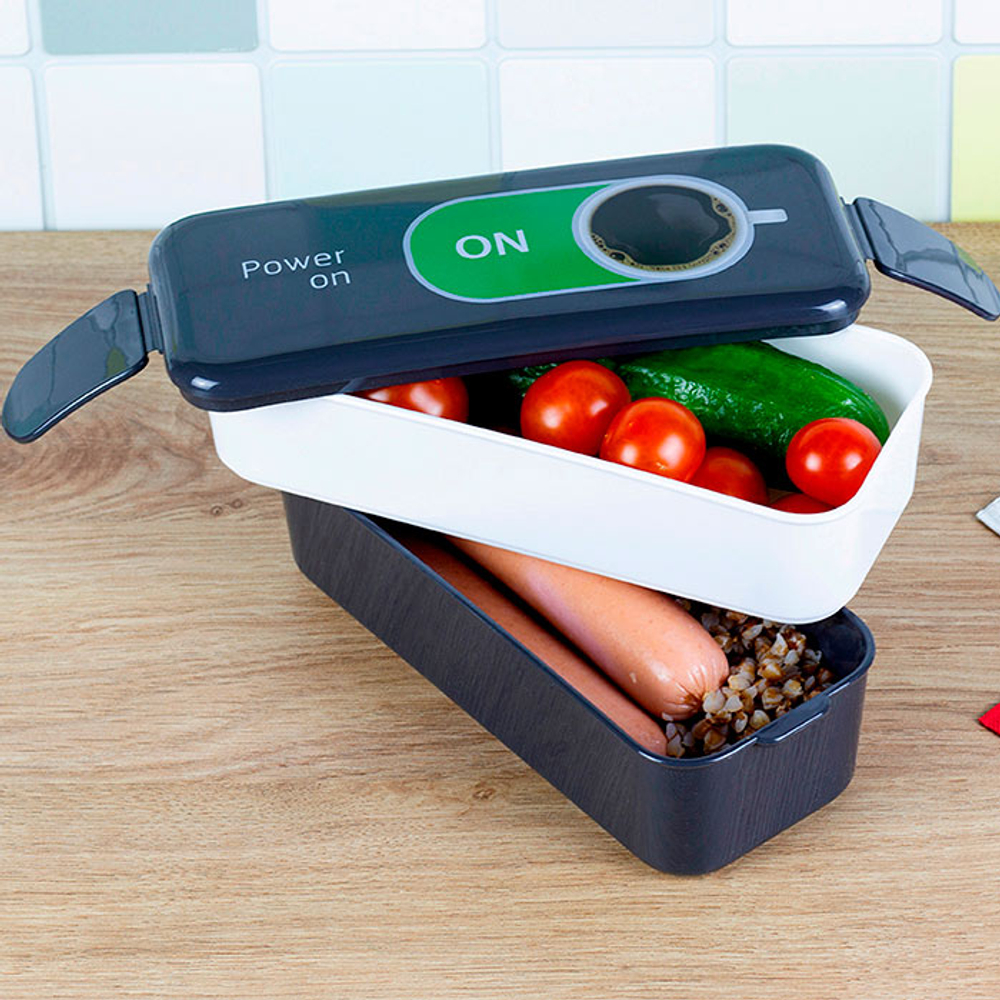 Контейнер для обеда 2 по 0,5л "Кофе"