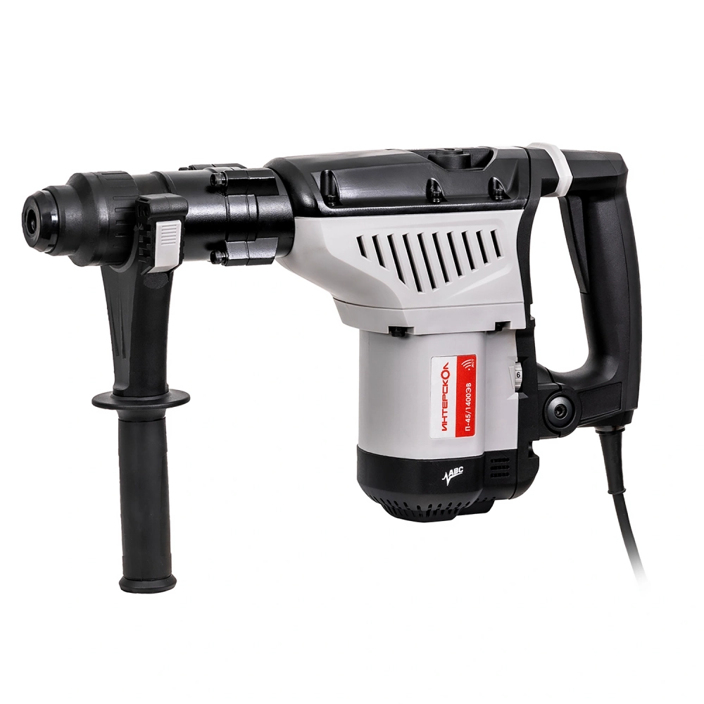 Профессиональный двухрежимный перфоратор SDS max ИНТЕРСКОЛ П-45/1400ЭВ с антивибрационной системой
