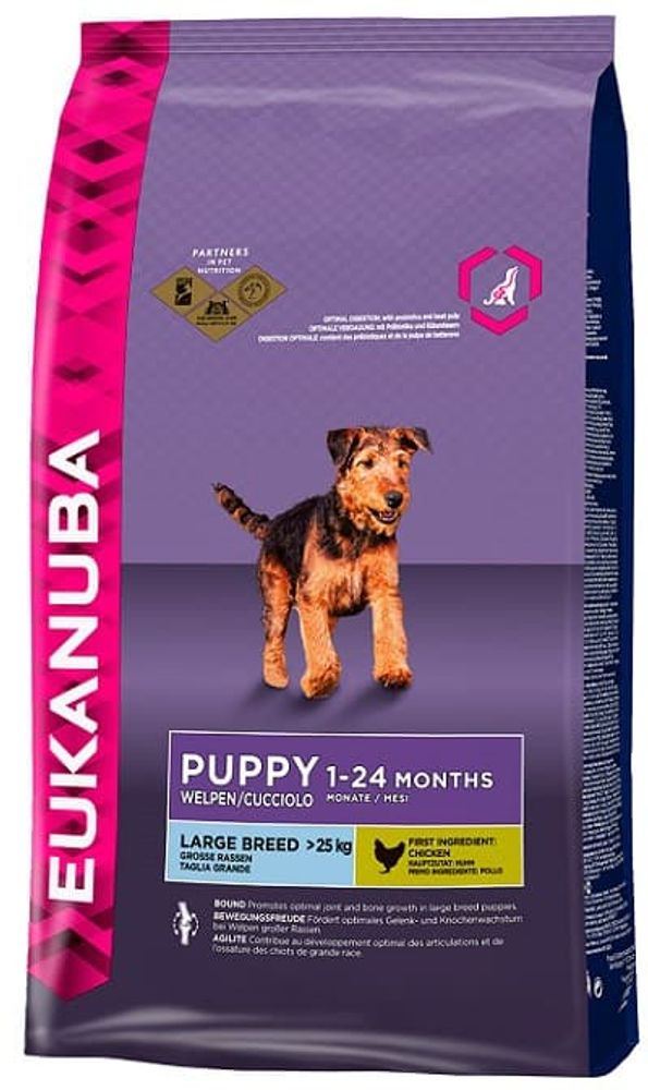 EUK Dog для щенков крупных пород 9 кг