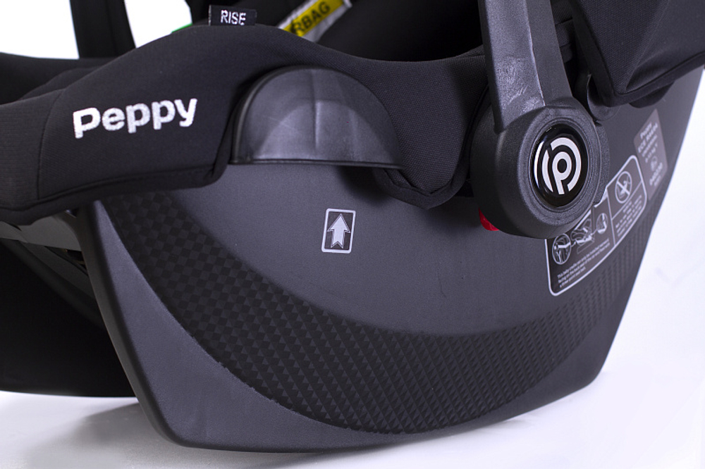 Детская коляска Peppy Monaco Thermo 3 в 1 с автокреслом Rise Black Black