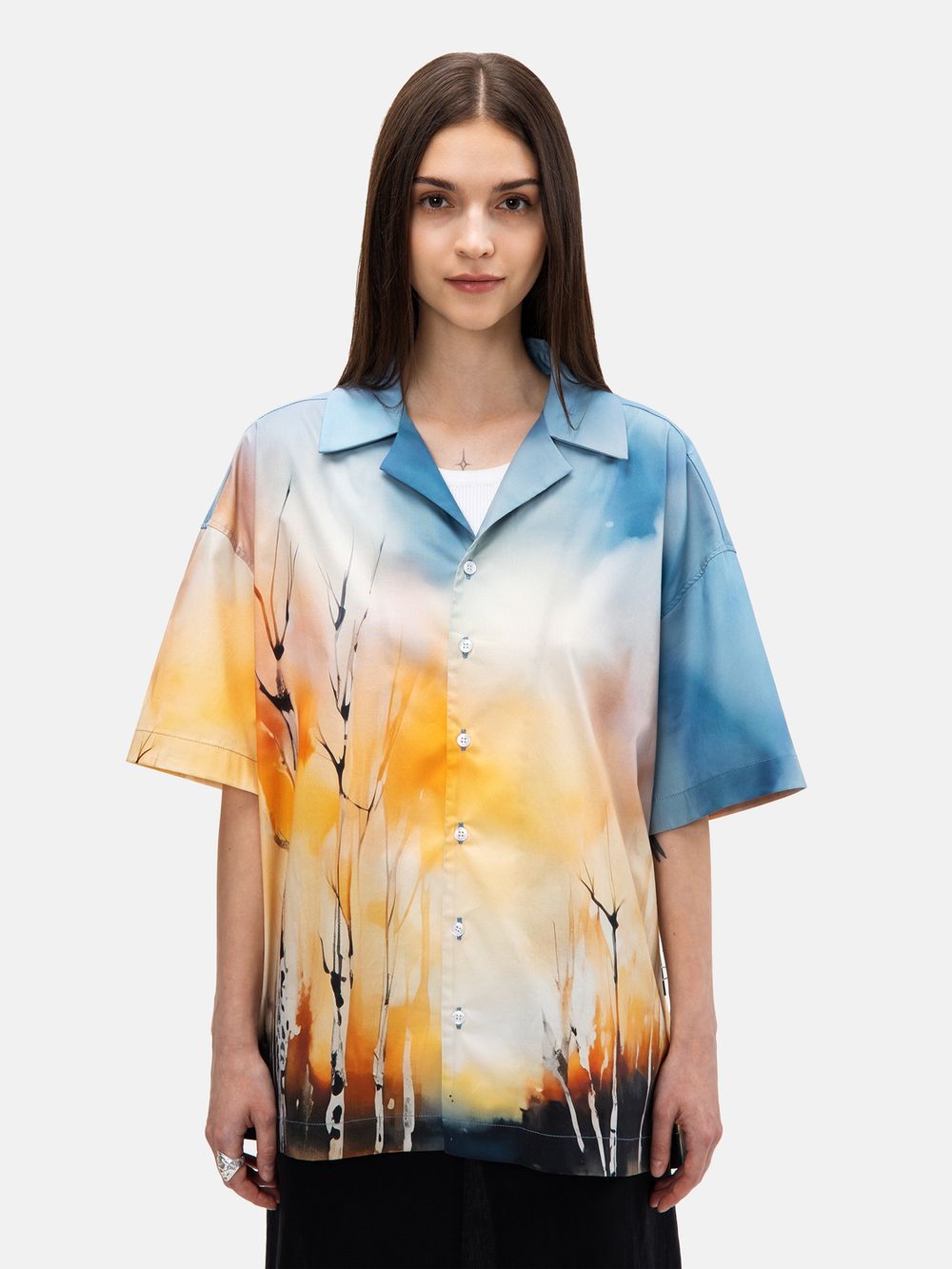 Рубашка Яндекс Гавайская желтая