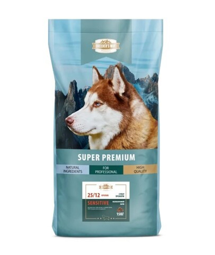Breeder’s way SP Sensitive 25/12 сухой корм, кролик, для взрослых собак мелких и средних пород, 15 кг