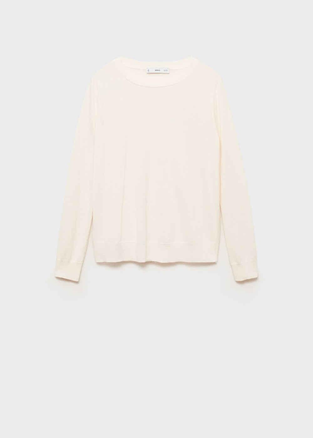 Джемпер из смесовой шерсти с круглой горловиной