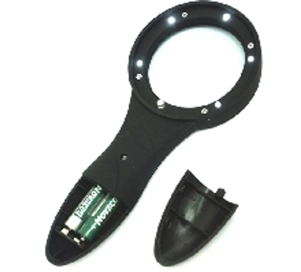 Лупа ручная с подсветкой 63мм (6LED)ТН 600559 Magnifier