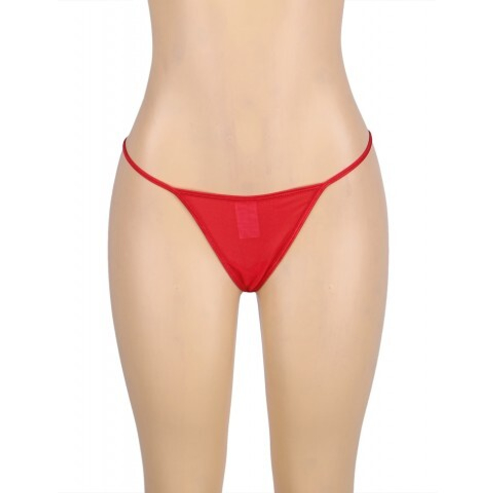 G-стринги со стразами красные (M-L)