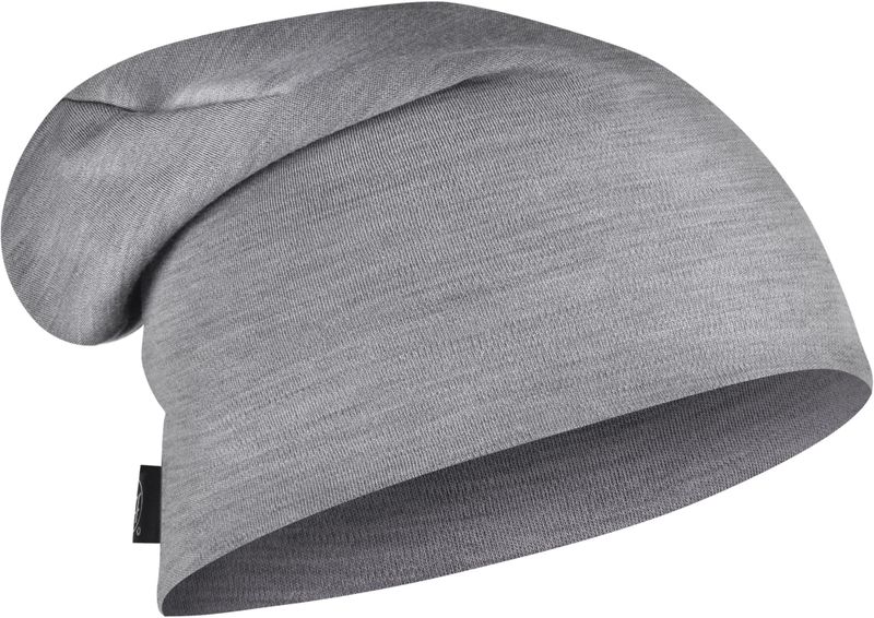 Теплая шерстяная шапка-бини Buff Hat Wool Heavyweight Solid Light Grey Фото 6