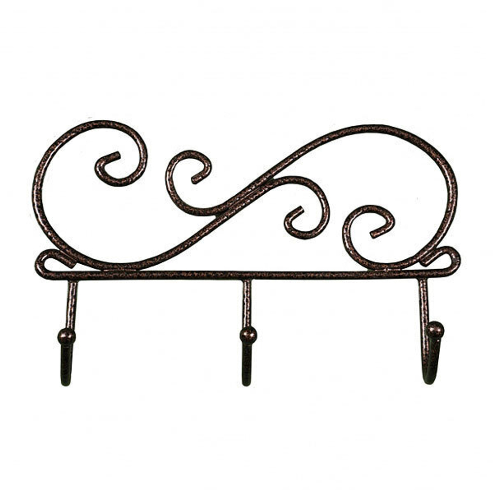 Вешалка «Кружева 3» (Медный антик) 200*42*130