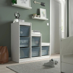 Стеллаж - IKEA TROFAST, 99х44х94 см, белый/серо-голубой, ТРУФАСТ ИКЕА