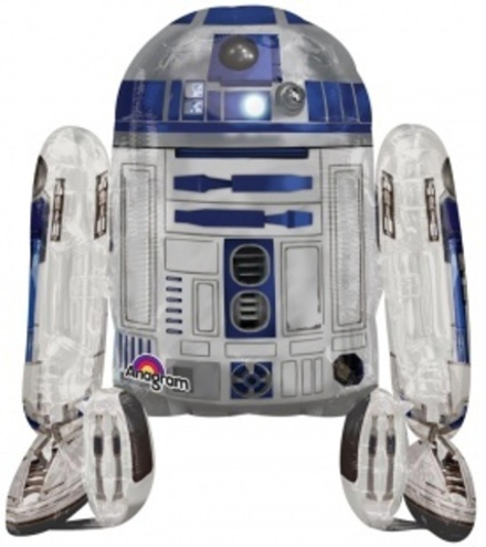 Шар (38""/96см) Ходячая Фигура, Звездные войны R2D2, 1 шт. в упак. А41