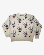 Свитер Behind the Scenes Ласточки Белый