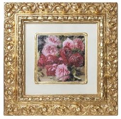 Картина "Розы в золотой раме"