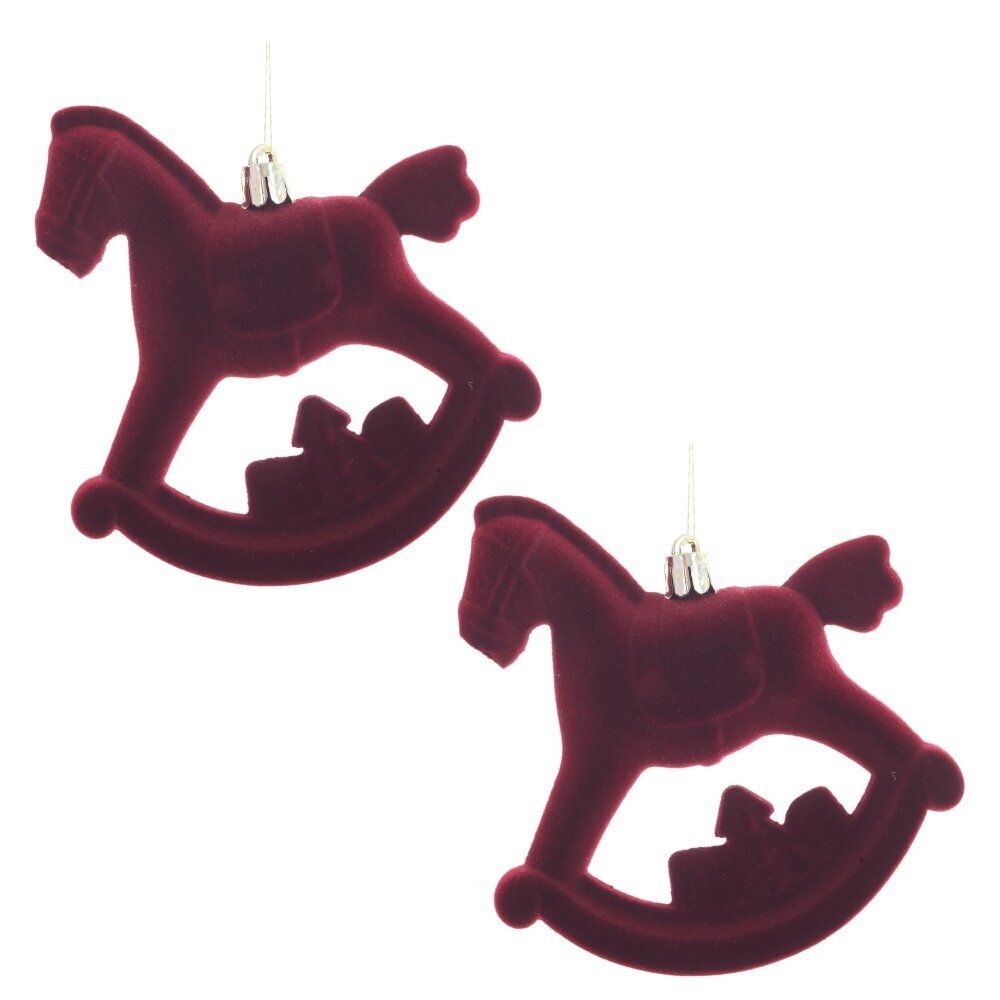GAEM Набор из 2шт, Украшение новогоднее "Лошадка", L10 W5 H11 см