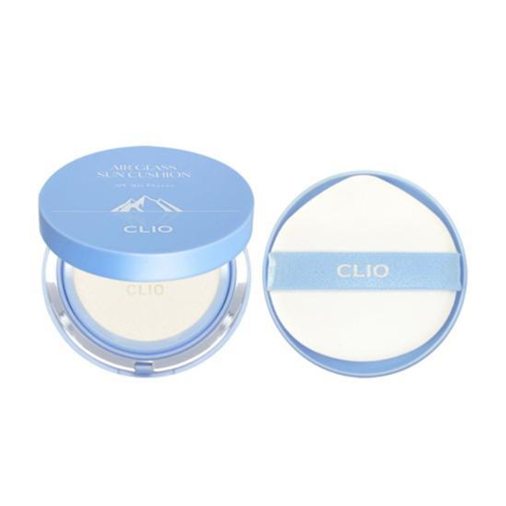 CLIO Airglass sun cushion set SPF 50 - Солнцезащитный кушон для лица + Рефил