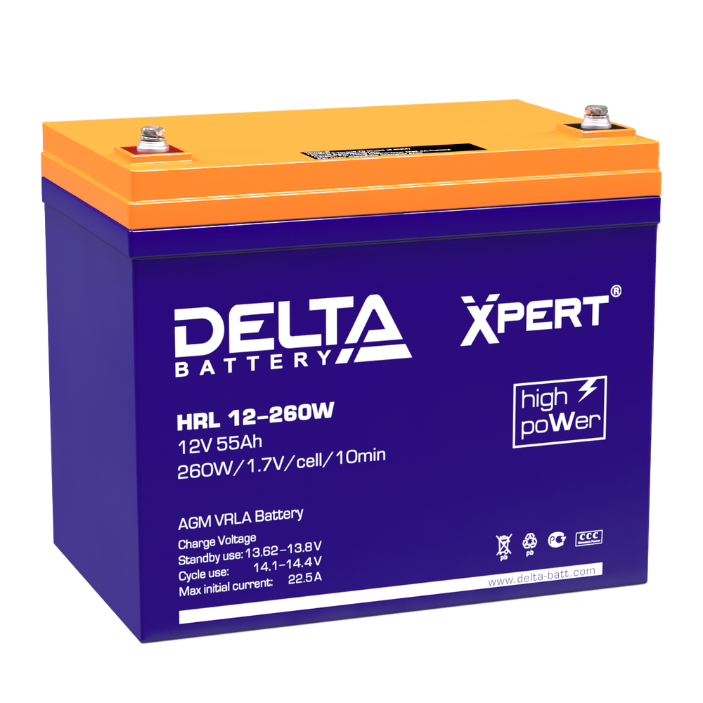 Аккумулятор DELTA Xpert HRL 12-260 W