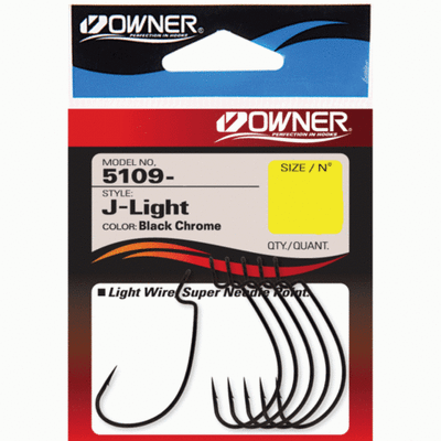 Крючки офсетные Owner J - Light Worm Hook BC №1