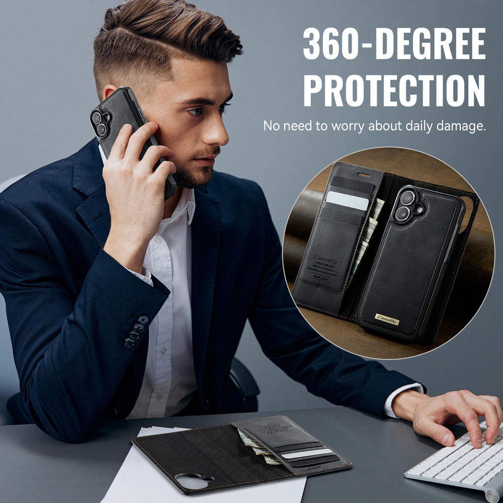Чехол-кошелек CaseMe 2 in 1 MagSafe iPhone 16+