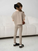 Костюм для девочки летний футболка и леггинсы