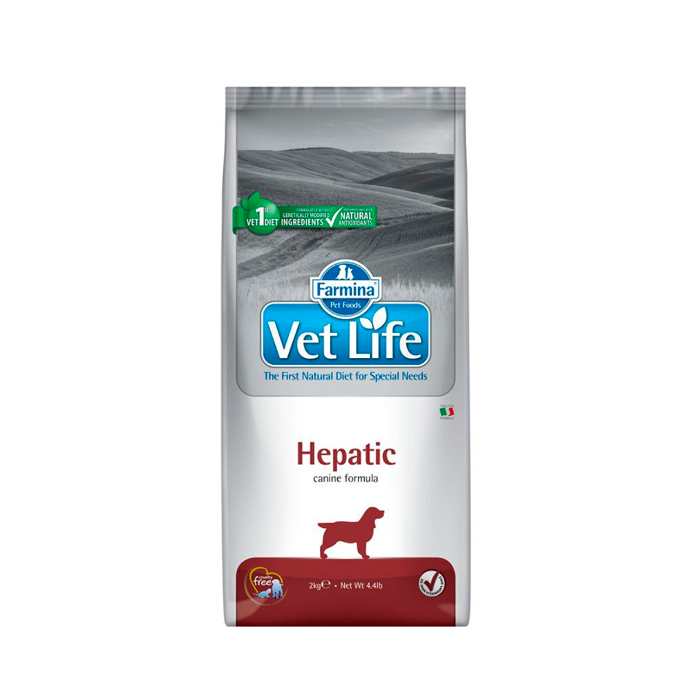 Сухой корм для собак для поддержания функции печени Farmina Vet Life Hepatic 2 кг
