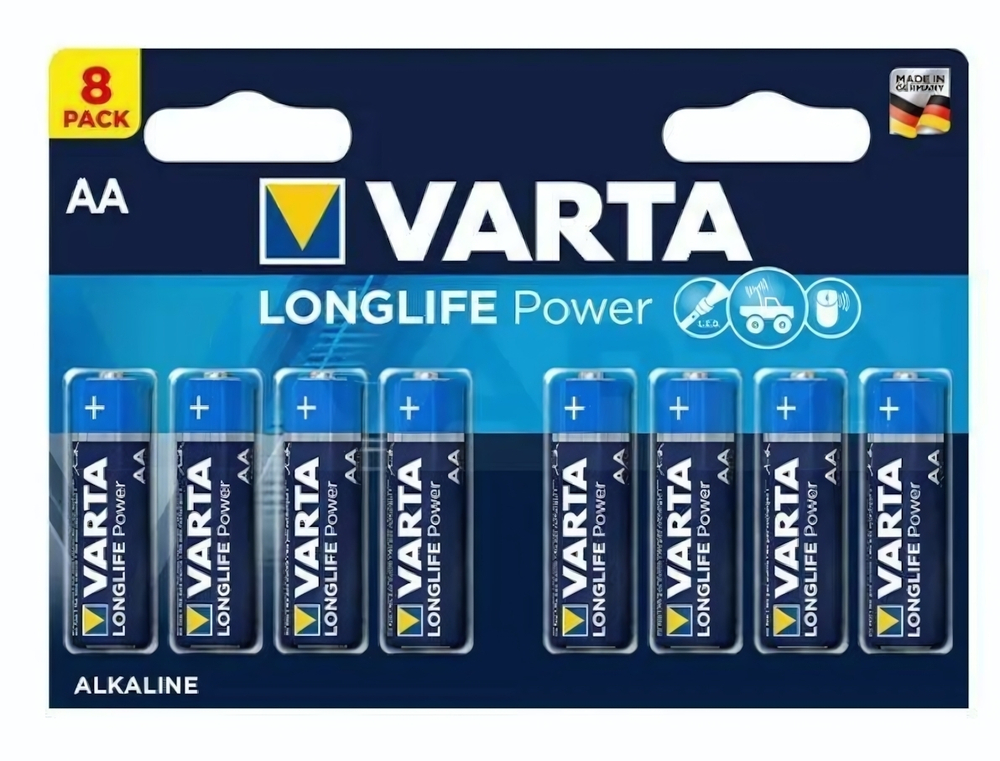 Элемент питания Varta LR6 BL/8 Longlife Power (комплект 8 шт)