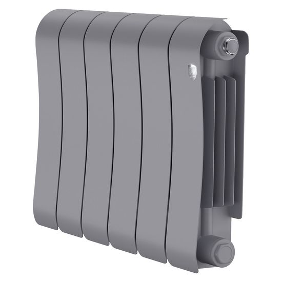 Радиатор Royal Thermo Infinity 300 Silver Satin VR80 - 6 секций нижнее подключение