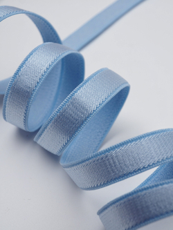 Резинка бретелечная голубая глянцевая ширина 10 мм