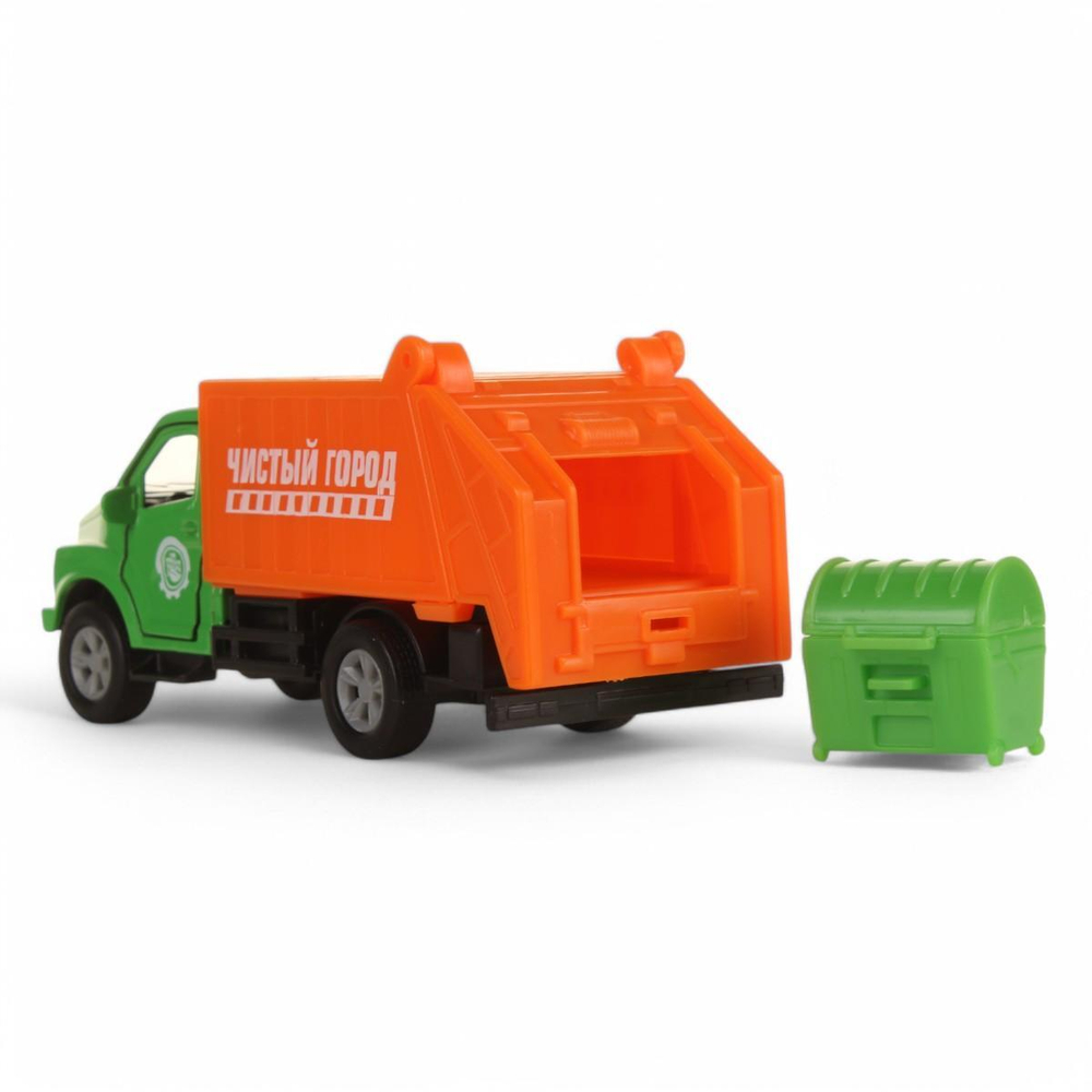 Модель ин. мет. "ГАЗ Газон NEXT мусоровоз" 15,5см, открыв. двери,в коробка SB-18-29-G-WB (Технопарк)