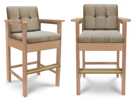 Стул бильярдный High-Style Lux ясень (Дуб натуральный,Декор золото,Винилискожа (Dark Geen Темно-зеленый) цвет №206 ш1,44м,Винилискожа D.Green)