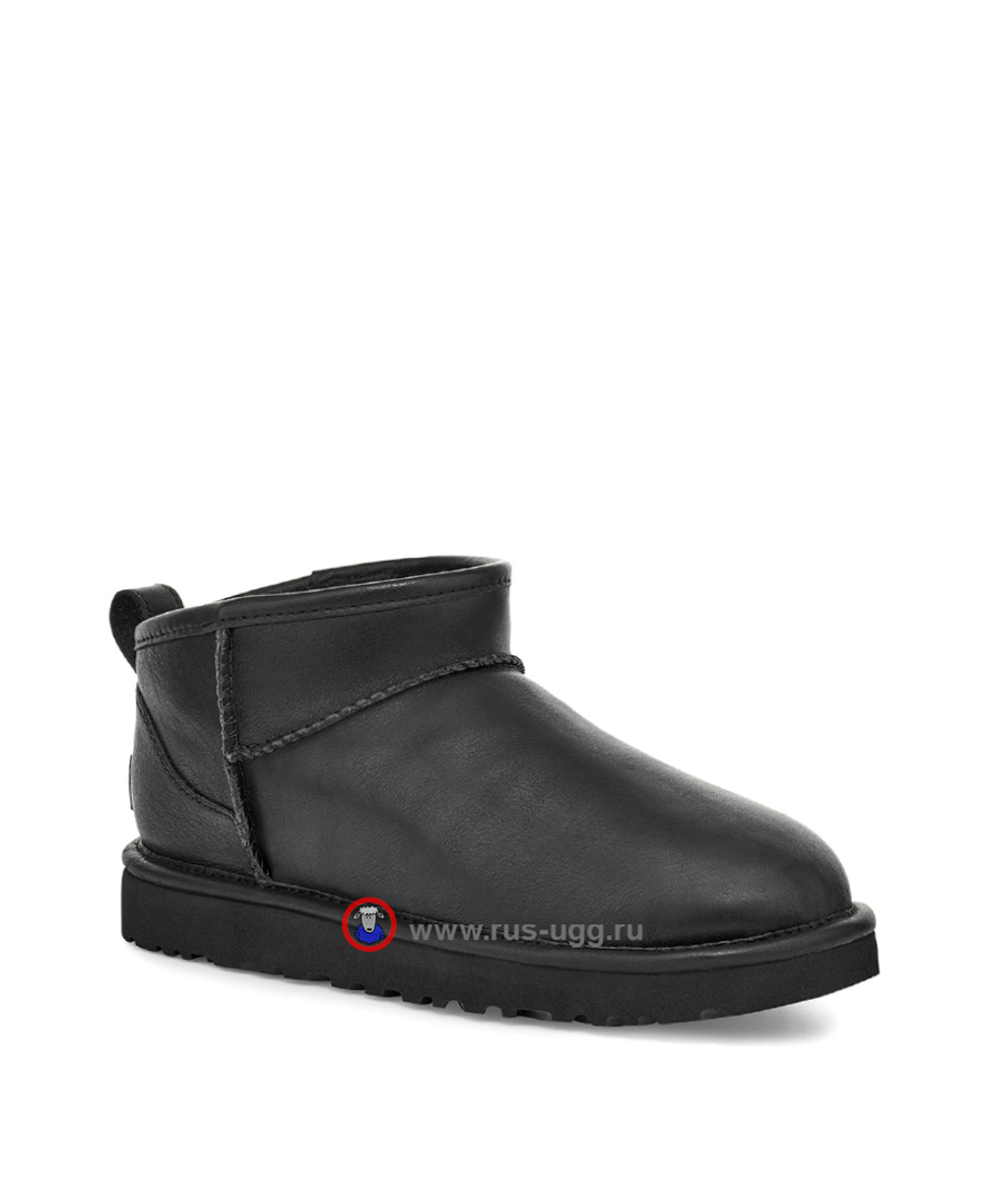 ULTRA MINI MEN LEATHER Black