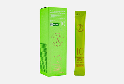 AllMasil Маска для волос против перхоти с Яблочным уксусом 10 PROBIOTICS APPLE VINEGAR HAIR MASK STICK POUCH (12 мл)