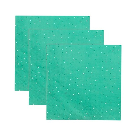 Салфетки большие "Peacock Green" 20 шт.