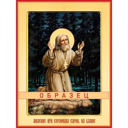 Преподобный Серафим Саровский, моление на камне Прп-133 (прп/С/2/14)
